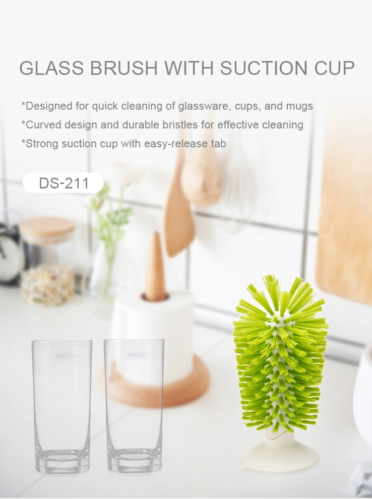 Standing Glass Bottle Cup Brush for Bar Kitchen Sink Washing Cleaning Tools