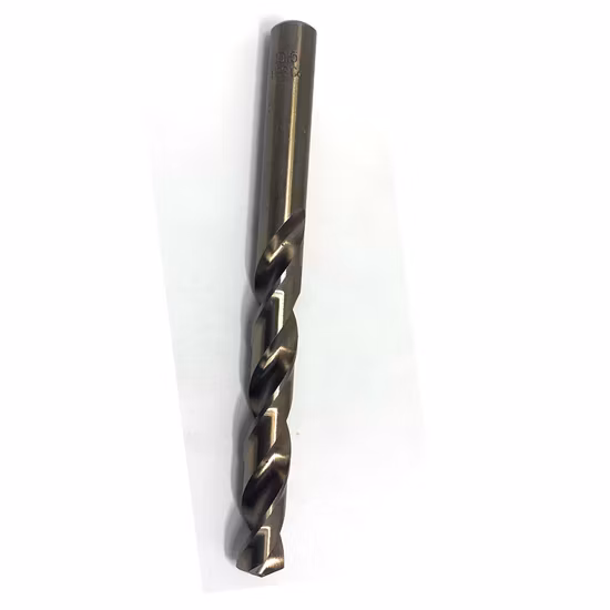 Broca helicoidal de cobalto HSS totalmente rectificada Jobber DIN 338 para perforar metal de acero inoxidable