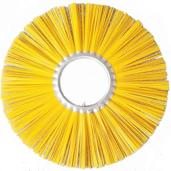 Cepillo tipo oblea de anillo plano de alambre y poliéster de 7" y 24"