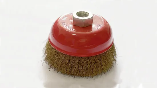 Cepillo de alambre de copa anudada